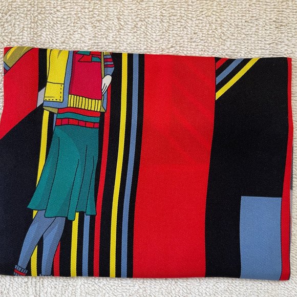 Hermes Silk small pouch Aux Sports d'Hiver - Picture 3 of 10